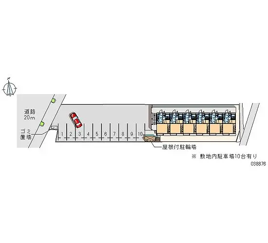 ★手数料０円★岩国市車町３丁目　月極駐車場（LP）